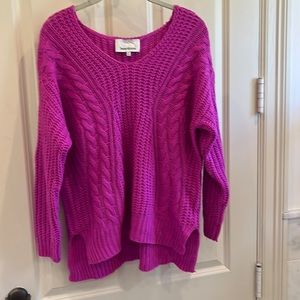 Heart loom sweater